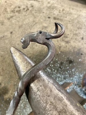 handmade Bull fire poker / fire pit / fire tool / fire iron - Image 1 of 4