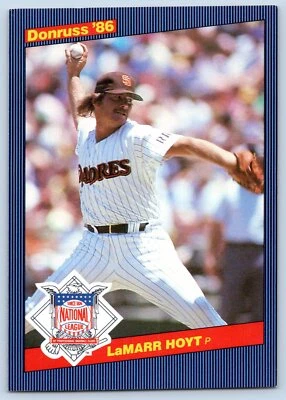 LaMarr Hoyt 1986 Donruss All-Stars #9 - Image 1 of 2
