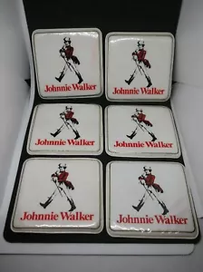 Six coasters plastified vintage 6 units, Johnnie walker - Picture 1 of 6