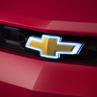 Chevrolet Camaro 2016 2017 sexta generación OEM parrilla delantera iluminada emblema de pajarita Foto 1 de 4