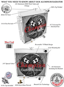 Ventilador de manguera baja de radiador SZ Champion 3 filas paso 20",16" para Ford Galaxie 1964-1968 - Imagen 1 de 9