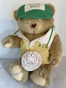 Gorham Golf Teddy Teebear Vintage 1985 Plush With Tag - Picture 1 of 6