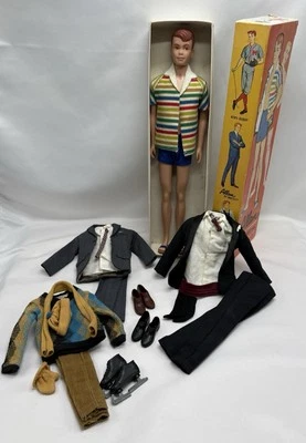 Vintage 1963 Japan Allan Doll By Mattel In Original Box With 4 Outfits - Image 1 of 4