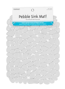 InterDesign 60663 Graphite Plastic Pebblz Sink Mat 12 H x 12 W x 15.5 L in. - Picture 1 of 1
