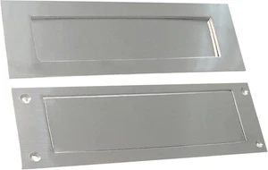 Front Door Mail Slot, Victorian, Letter Box Plate, Stainless Steel - Picture 1 of 7