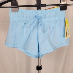 All in Motion Girl's Size XS (4-5) Mid Rise 2 in 1 Shorts Blue - Picture 1 of 6