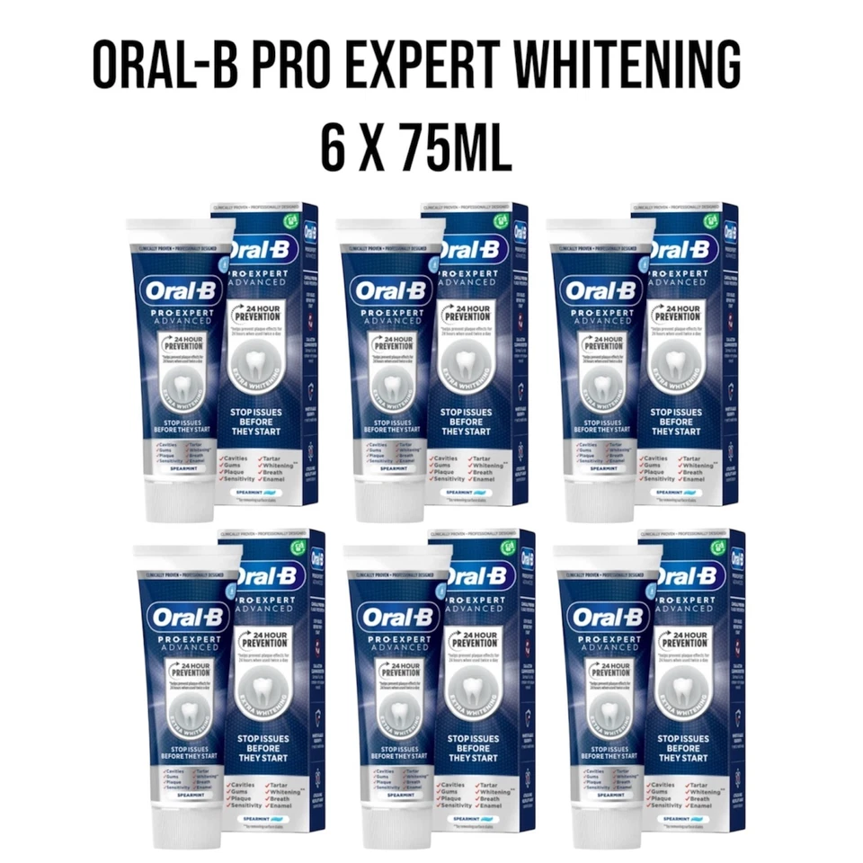 Oral-B Pro Expert Advanced Science Deep Clean Zahnpasta Spearmint (6er PackX75ml)