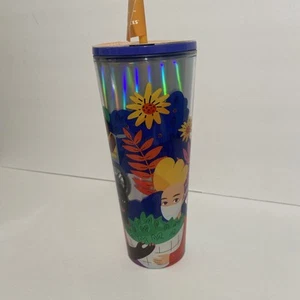 Starbucks Tumbler Ananya Rao-Middleton NWT 24oz Lid Straw Disability Illustrator - Picture 1 of 7