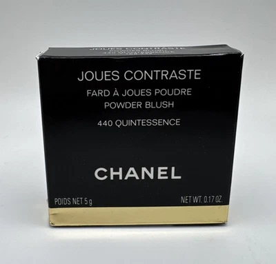 Rubor en polvo Chanel Joues Contraste ~ 440 QUINTESSENCE ~ 5 g / 0,17 OZ NUEVO EN CAJA Foto 1 de 4