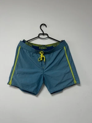 Diesel Swim Shorts Beachwear Surf Fitness Drawstring Boxer Rare Blue Mens sz L - Image 1 of 4