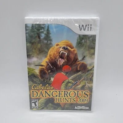 Nintendo Wii 2008 Cabela's Dangerous Hunts 2009 Hunting Video Game - NEW SEALED - Image 1 of 2