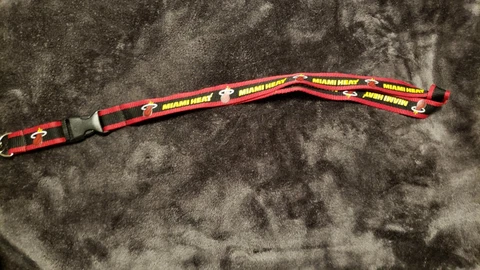 Miami Heat NBA Lanyard Keychain Key Ring ID Badge Cover