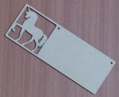 Laser cut MDF blank with unicorn image for crafting decoration plaques nameplate - Image 1 of 2