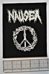 NAUSEA Peace Crust Punk Patch Kriegsore Höllenschock Aussterben der Menschheit MDC Phobie - Bild 1 von 1