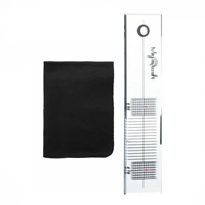 LP Stylus Turntable Record Vinyl Acrylic Calibration Ruler With Cleaning Cloth F - Picture 1 of 10