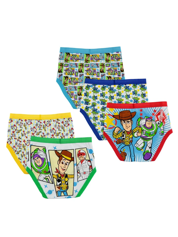 Disney Toy Story 4 Boys 5 Pack Briefs Size 8 Underwear