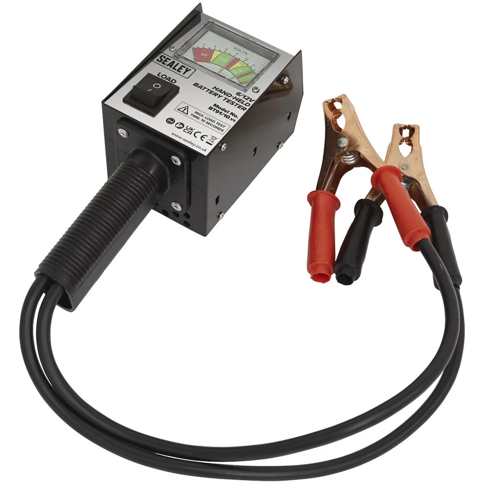 Sealey Bt91/10 Handheld Battery Tester 6/12V - Image 1 of 1