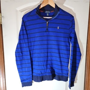 Kid's Extra Large (18-20) Polo Ralph Lauren l/s Sweater Blue w/ Big Blue Pony - Picture 1 of 9
