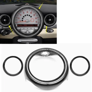 3X Control Speedometer Panel Cover Dry Carbon for 07-15 Mini Cooper R55-R58 R59 - Bild 1 von 5