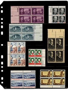 96 United States Mint Plate Blocks, Stock Sheets included - Picture 1 of 12