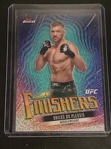 2024 Topps - Finest UFC - Dricus Du Plessis - Finishers Aqua Glitter - Picture 1 of 2