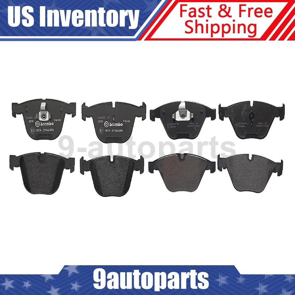 Juego de pastillas de freno de disco delanteras traseras Brembo OE para BMW 645Ci 2004 2005 Foto 1 de 1