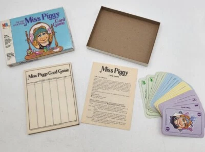 Vintage The Very Fashionable Miss Piggy Card Game Milton Bradley (1980) - Image 1 of 3