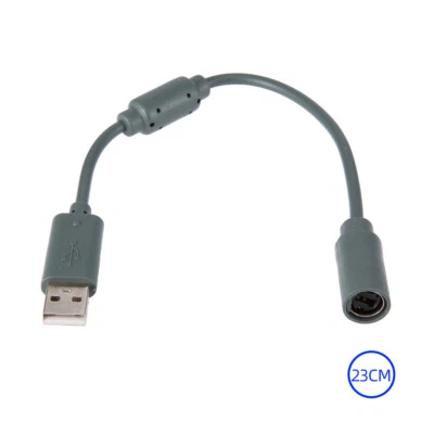 MITCOMM USB Adapter Kabel Für Microsoft XBOX 360 Wired Controller Grau Breakaway Adapter