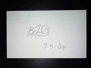 Ben Francisco, INDIANS (2007 Debut) SIGNED 3x5 Index Card (HS) - Bild 1 von 1