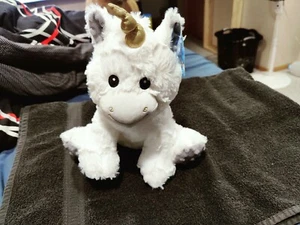 Spark Create Imagine Stuffed Animal Soft  Plush Crinkle Rattle UNICORN 10" - Picture 1 of 5