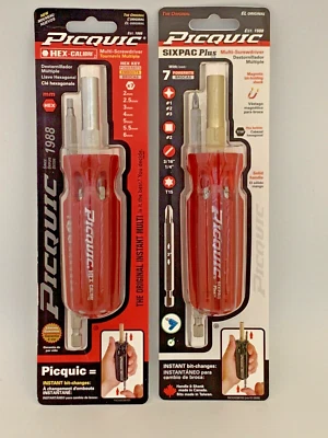 PICQUIC Combo SIXPAC Plus & Hex MM  Multi Bit  drivers  Red - Image 1 of 4