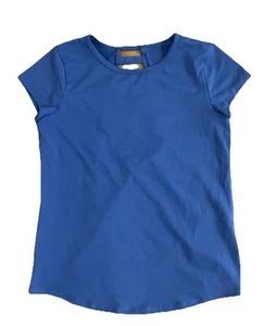 All In Motion Girls Size L Large 10/12 Blue Top Athletic Shirt Breathable EUC - Picture 1 of 7