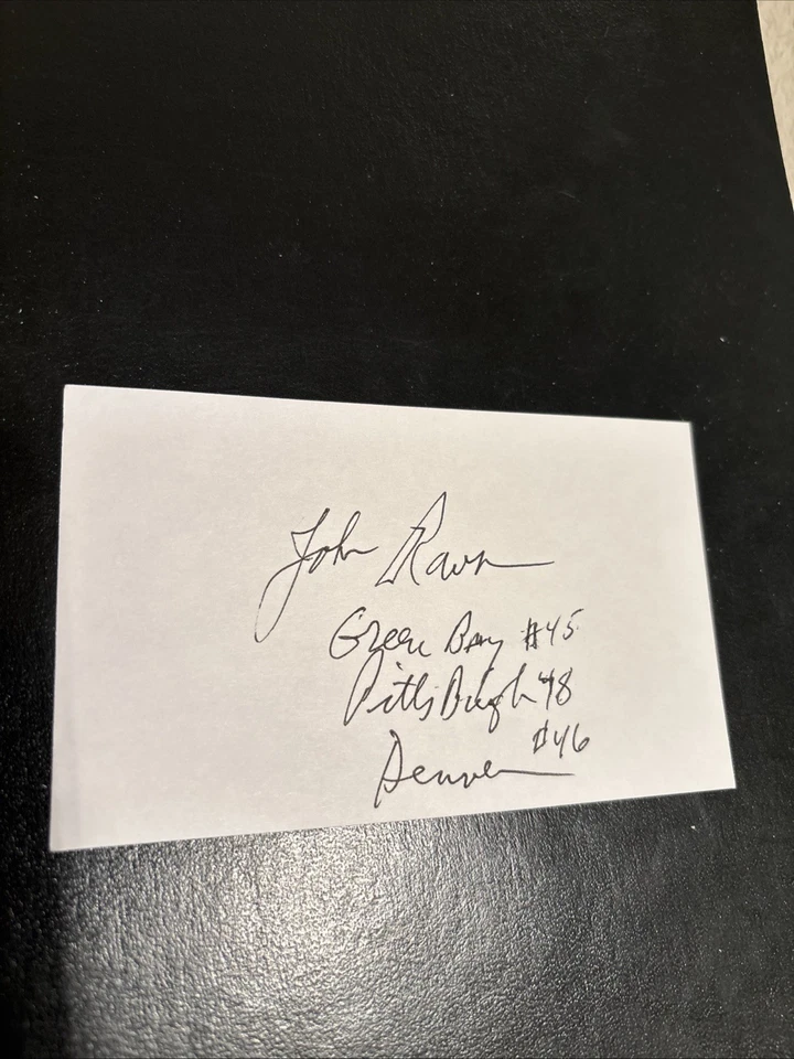 John Rowser (Michigan ‘66 All-Big 10) ‘67 Packers - SB Bowl II Champs, Steelers, - Image 1 of 1