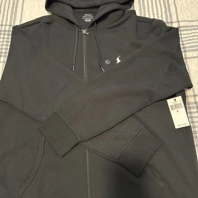 Authentic Polo Ralph Lauren Men’s Full Zip Hoodie, Classic Black Size XLarge NWT - Image 1 of 4