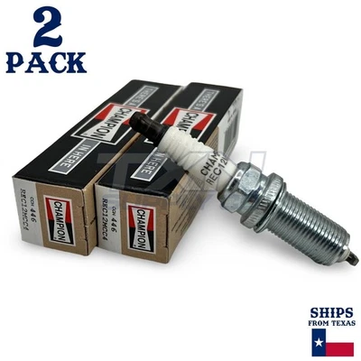 Свечи зажигания Champion 446 Copper Plus REC12MCC4 — 2 шт. в упаковке - Изображение 1 из 2
