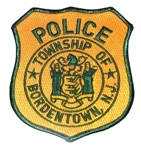 BORDENTOWN TOWNSHIP TWP NEW JERSEY NJ Police Patch STATE SEAL HORSE CREST - Picture 1 of 1
