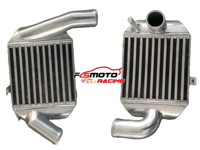 Alloy Intercooler For Audi A4 B5 S4 RS4 Avant A6 C5 2.7T BI-Turbo Allroad Pair - Immagine 1 di 4