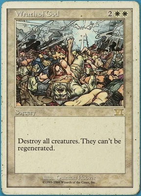 Wrath of God Battle Royale VERY HEAVILY PLD White Rare CARD (186854) ABUGames - Image 1 of 2