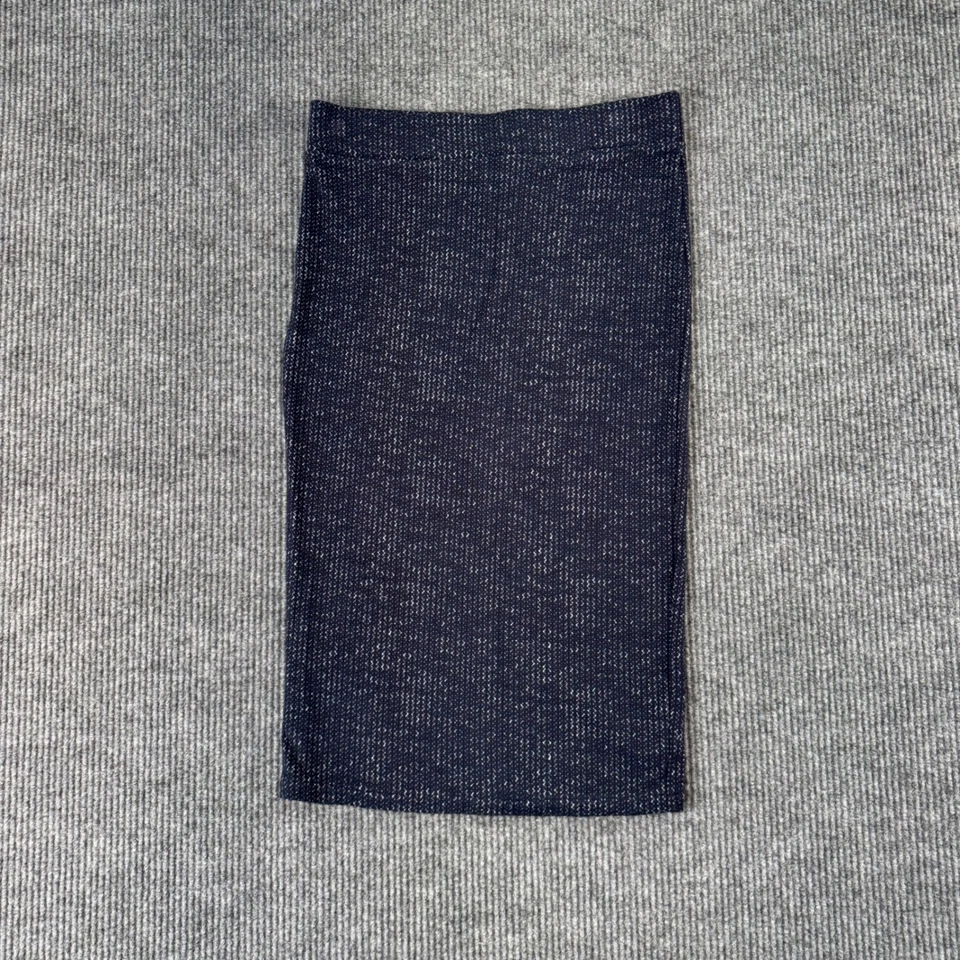 Falda Lápiz Free People Mujer L Azul Tejida Metálica Boho Indie Y2K Glam Fiesta Foto 1 de 4