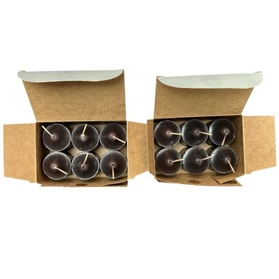 Gothcore Black Votive Candles Cherry V0682 Set of 12 NEW w/Box Partylite Votives - Photo 1/4