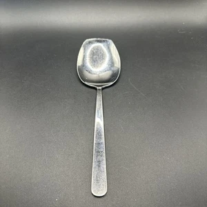 Winco Modern Design Serving Spoon Flat Edge Stainless Steel 8” - Picture 1 of 9
