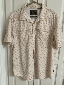 Howler Bros Hemd Herren XL Open Country Tech Snap Rancher Floral Sand - Bild 1 von 12