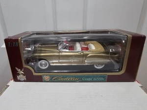 Road Legends 1/18 Diecast 1949 Cadillac Coupe De Ville Convertible (Gold) NIB  - Picture 1 of 4