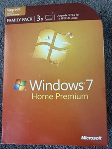 Microsoft Windows 7 Home Premium Family Pack - Picture 1 of 13