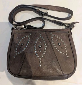 Rehard Leather Bag Womens Brown Crossbody Made In Italy - Picture 1 of 6