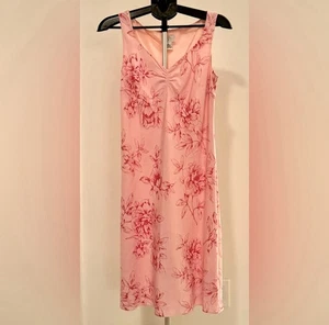Ann Taylor LOFT Pink Floral Linen Dress - Women’s Size 6 - Picture 1 of 2