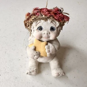 Dreamsicles Star Bright DC084 Mini Baby Angel Cherub Cast Art Kristin 1994 2.5” - Picture 1 of 6