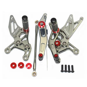 Fully Adjustable Rearset Rearsets Foot pegs Foot Pedal YAMAHA YZF-R1 2009-2014 - Picture 1 of 12
