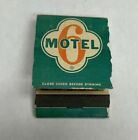 Motel 6 Sechs Vintage Grn Streichholzbriefchen Abdeckung America's Greatest Neu