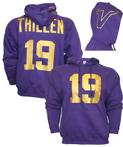 MENS Customized Purple/Gold Hoodie, Any name number, Jersey, Hoody,Adam Thielen